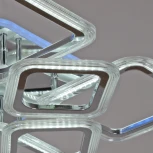 Потолочная люстра светодиодная на штанге с пультом Reluce 09826-3.3-4+4C CR (RGB) (220V)