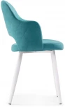 Стул Woodville на металлокаркасе Гутрид ромбы сзади бирюзовый / белый 507227