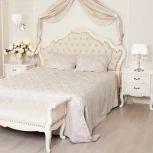 Интерьерная настольная лампа Eurosvet 2045 2045/3T хром/белый (220V, подвески, выключатель, подсвечник, свеча)