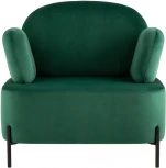 Кресло Stool Group Кэнди с подлокотниками велюр зелёный УТ000035881