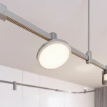 Трековый светильник с гибким неоном ART-APRIORI-PLATO-TURN-R160-12W Warm3000 (TN, 120 deg, 48V) (Arlight, IP20 Металл) 047785 (LED)