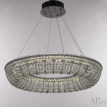 Подвесная люстра светодиодная APL LED Sicilia SH502.0.60.M.Ni.4000 (220V, хрусталь, на тросе, круглые)
