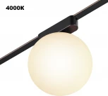 Трековый смарт-светильник для низковольтного шинопровода Novotech Easy 359478 черный с двумя режимами работы LED 6W 24V 3000-6000K (умный дом - Алиса, Tuya Smart, шар)