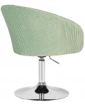 Кресло дизайнерское DOBRIN EDISON (мятный велюр (1922-8)) 8600-LM 8600-LM, цвет сиденья мятный (1922-8), основания хром