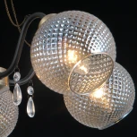 Потолочная люстра на штанге ILLUMICO IL0432-5CSQ-29 AB BK