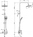 Душевая стойка Iddis Sena SENSB3Fi06