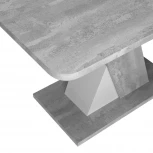 Стол раскладной Bruno (120+40) бетонный камень/белый бриллиант Top Concept 12863