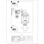 Настенный фонарь уличный Eglo Trecate 97296 (220V)