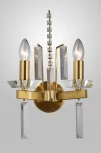 Бра Crystal Lux MARRON AP2 BRASS (220V, свеча)