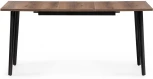 Стол деревянный Денвер Лофт 120 25 мм дуб делано темный / черный матовый 506946 Woodville