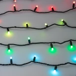 Светодиодная гирлянда ARD-STRING-CLASSIC-10000-BLACK-100LED-MILK-LIVE RGB-DMX (24V, 10W) (IP65)