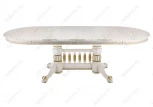 Деревянный стол Woodville Кантри 160 молочный с золотой патиной 406078