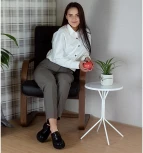 Столик журнальный SHT-CT12-1 глянец белый/белый муар от фабрики Mebelik