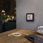 Розетка с быстрой зарядкой USB Type A+С серебряная W1171706 (a056274)