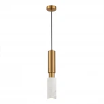 Подвесной светильник ST Luce Prietti SL1192.353.01 Латунь/Латунь, Белый GU10 1*5W (220V, на проводе, круглые)
