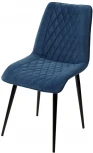Стул Поль синий #29, велюр / черный каркас, 4 шт./ 1 к.