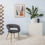 Стул R-Home Hugs Тм.Сер/Натур. Дуб