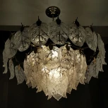 Подвесная люстра Lussole Hesperia LSP-8841 (220V, на цепи, листья, IP21)