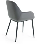 Обеденный стул La Forma (ex Julia Grup) Konna (Серый/ Сталь,Пена)