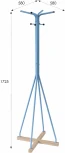 Вешалка напольная Галилео 218 голубой/шимо от фабрики Mebelik