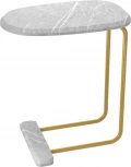 Столик приставной Sheffilton SHT-CT23 золото/серый мрамор от фабрики Sheffilton