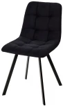 Стул CHILLI-Q SQUARE черный #H75, велюр / черный каркас, 4 шт./1 к