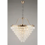 Подвесная люстра каскадная Aployt Gerta APL.725.13.13 (220V, хрусталь, на цепи)