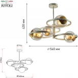 Люстра потолочная на штанге Sarita 4096-304 4 х E14 40 Вт