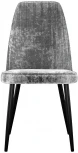 Стул DikLine 326 микровелюр M13 светло-серый, ножки черные