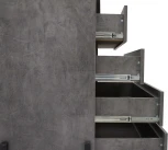 Комод Ивару НЕКСТ - 1 Камень темный, Черный