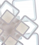 Потолочная люстра светодиодная Natali Kovaltseva Damask LED LAMPS 81170 с пультом ДУ, моб. приложением 240W, белый, LED (регулировка яркости, 220V)