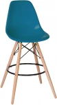 Стул барный DSW BAR (ножки светлый бук, цвет сиденья морской волны (G-05))