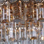 Подвесная люстра хрустальная Reluce 07070-0.4-500 FGD (220V, на цепи)