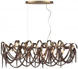 Подвесная люстра Odeon Light Chainy 5066/10 античн.бронза/коричневый/металл/металл G9 10*40W (220V, на тросе)