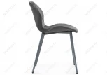 Стул Woodville на металлокаркасе Вальд экокожа серый / серый глянец 464192