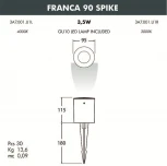 Грунтовый светильник Fumagalli Franca 90 3A7.001.000.WXU1L (220V, IP55)