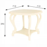 Стол журнальный Кофейный П дуб шампань Л от фабрики Mebelik