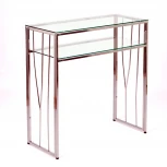 Консольный стол AllConsoles 1123-CS clear серебряный