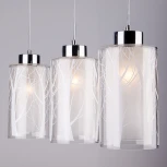 Подвесной светильник Eurosvet 50001 50001/3 хром (220V, на проводе, круглые)