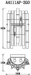 Бра Arte Lamp Crystalla A4111AP-2GO (220V)