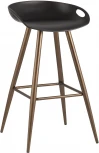 Стул барный Stool Group Флэш черный, бронзовые ножки УТ000001016