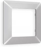 Рамка Ambrella Volt ALFA Line (Серебро глянец) 1-ая AF110401