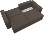 Диван прямой Куба (Коричневый/Рогожка) Лига Диванов арт.124096