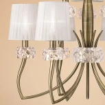 Подвесная большая люстра Mantra Loewe 4730 (220V, на цепи)