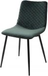 Обеденный стул M-City TINTIN BLUVEL-78 GREEN / черный каркас