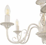 Подвесная люстра Arte Milano AM342620 342620/8 WT+G (220V, на цепи, подсвечник, свеча)