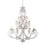Подвесная большая люстра Vitaluce V1094/12+6 (220V, на цепи, свеча)