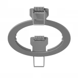 Рамка для одного встраиваемого светильника Lightstar Intero, круг, серый