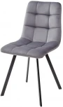 Стул CHILLI SQUARE BLUVEL-14 серый, велюр / черный каркас М-City