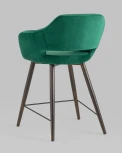 Стул полубарный Stool Group Саймон велюр тёмно-зелёный УТ000025172
